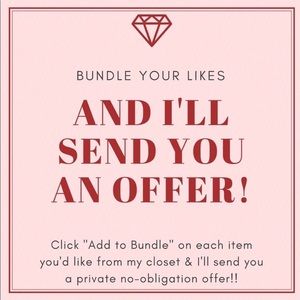 Add 2 or more items to a bundle and save!!!